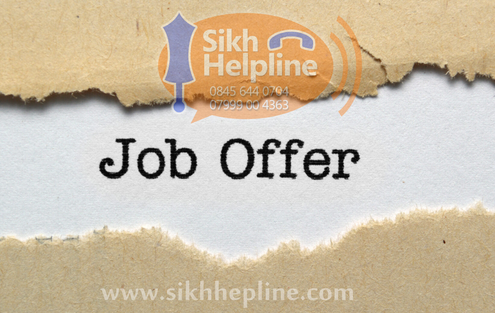 Job offer Sikh Helpline