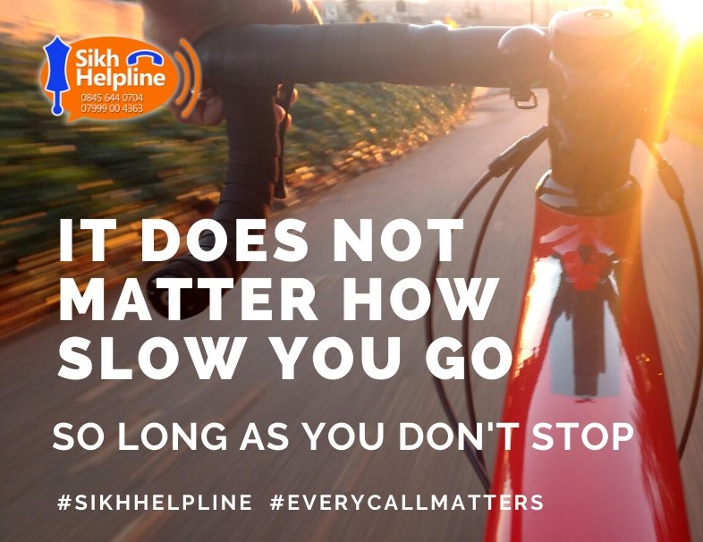 It does not matter how slow you go